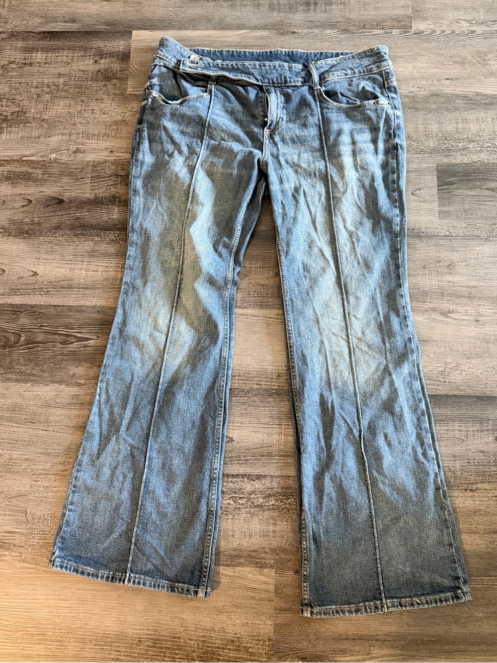 Zara Women’s Blue Denim Flared Jeans